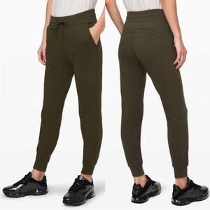 NWT Lululemon Army Green Warm Down Jogger | Size 12, 28” Inseam